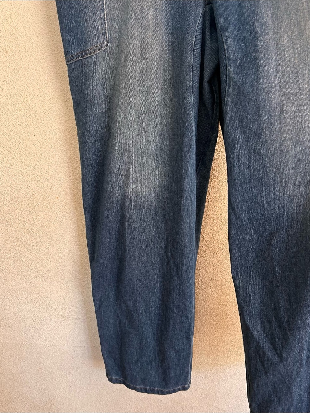 Halara Flex V Neck Pocket Washed Denim Casual Overalls Small - Picture 6 of 10